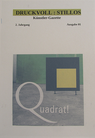 Druckvoll : Stillos, 2. Jahrgang, Ausgabe 01